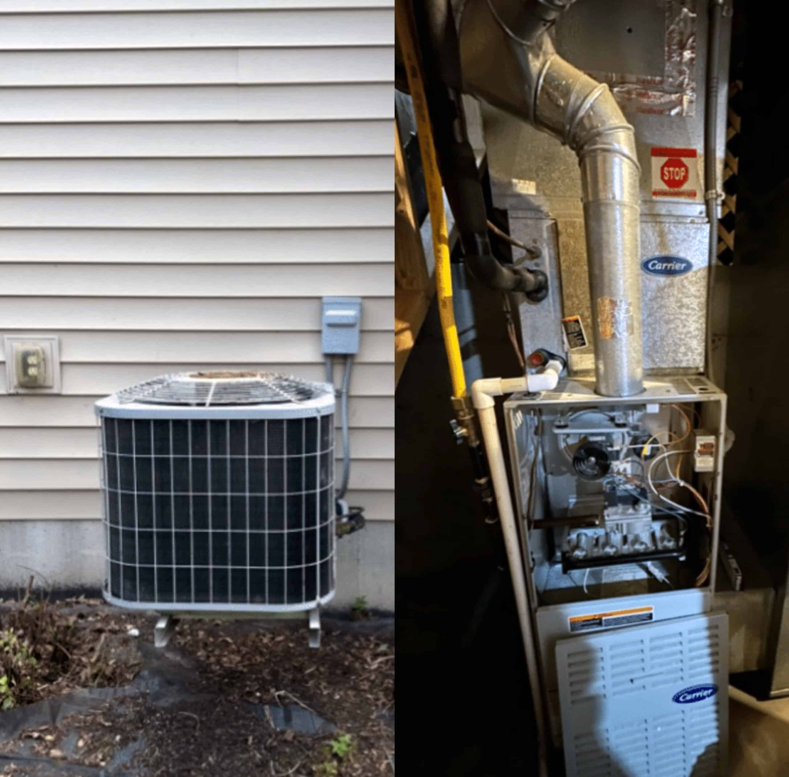 Old Carrier AC and 80% Natural Gas Furnace