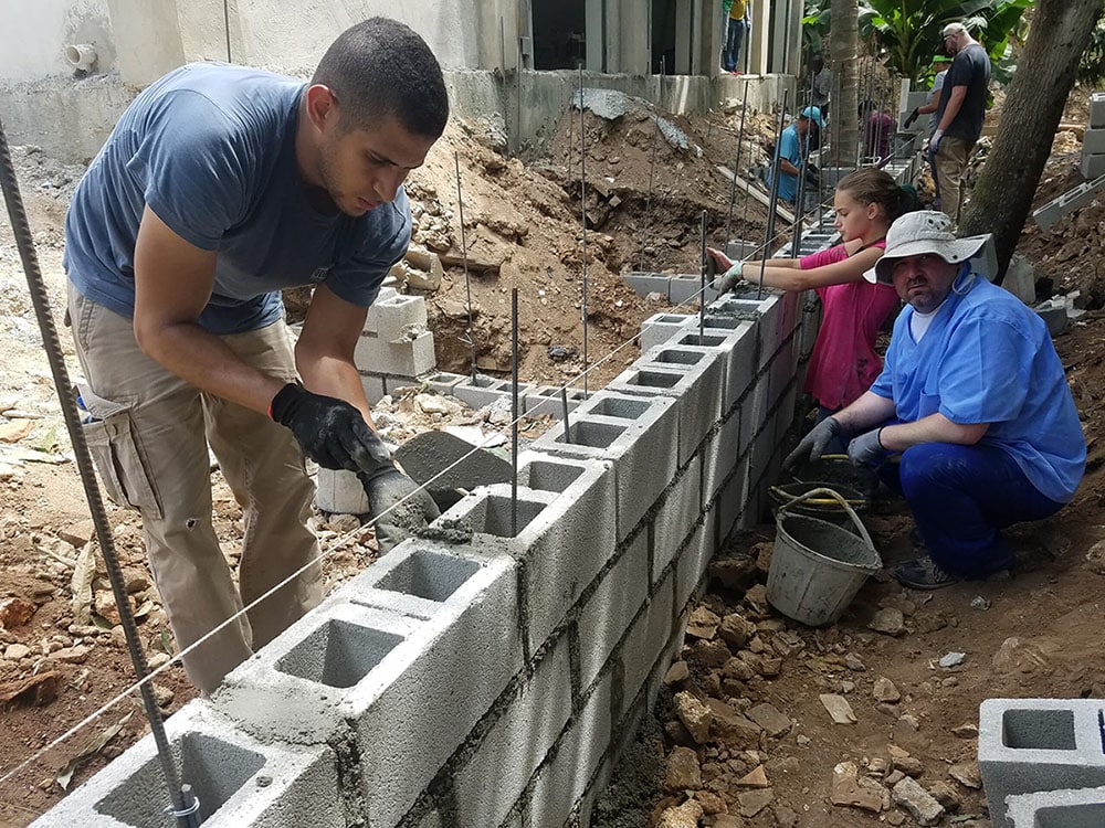Watkins Caring Team Building Home in Dominican