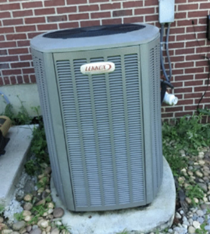 Old Heat Pump Before Watkins Replacement