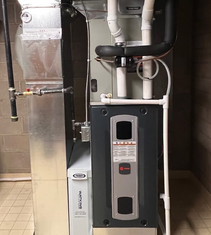 New Watkins Furnace After Replacement