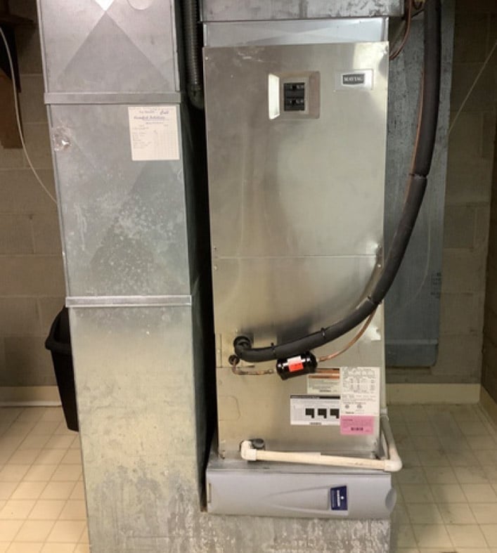 Old Furnace Before Watkins Replacement